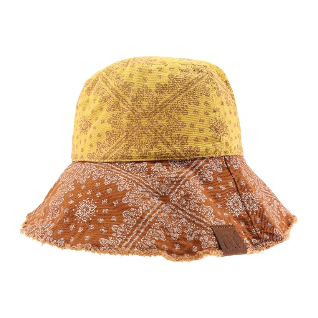 Multi Color Paisley Bandana C.C Bucket Hat BK201