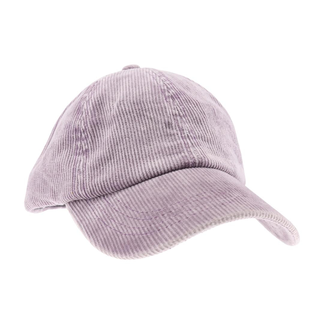 Stonewashed Corduroy Criss Cross High Pony C.C Ball Cap BT1014