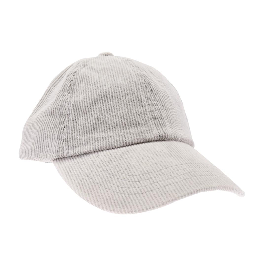 Stonewashed Corduroy Criss Cross High Pony C.C Ball Cap BT1014