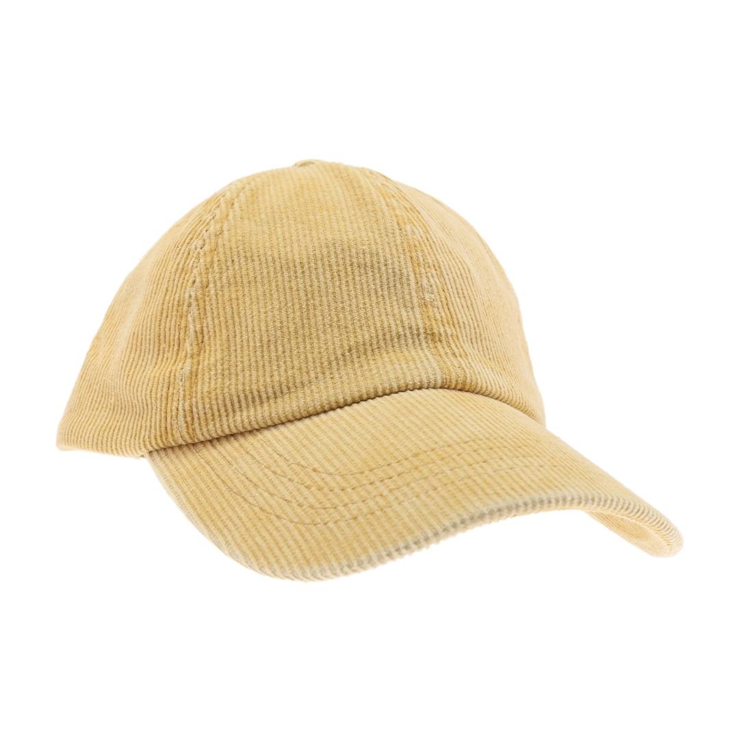 Stonewashed Corduroy Criss Cross High Pony C.C Ball Cap BT1014