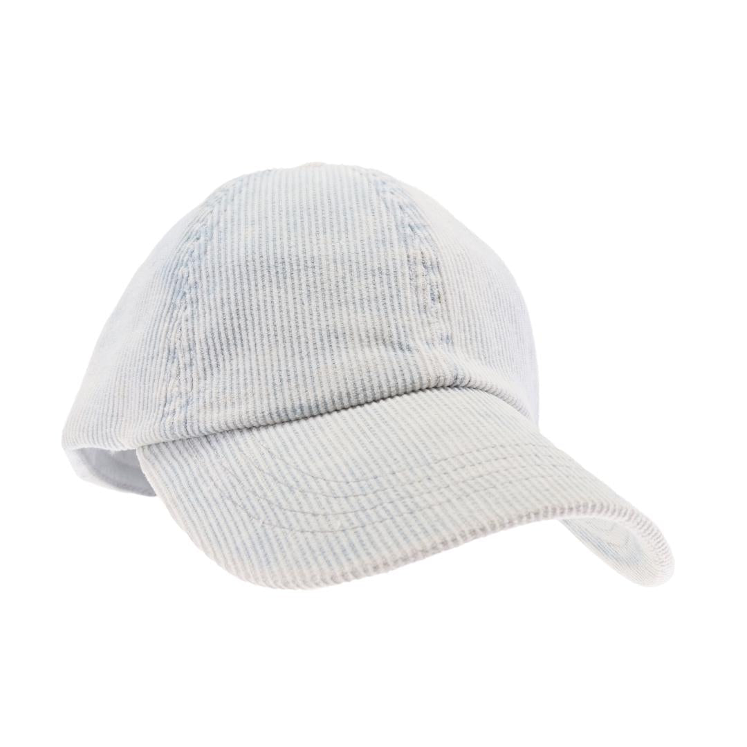 Stonewashed Corduroy Criss Cross High Pony C.C Ball Cap BT1014