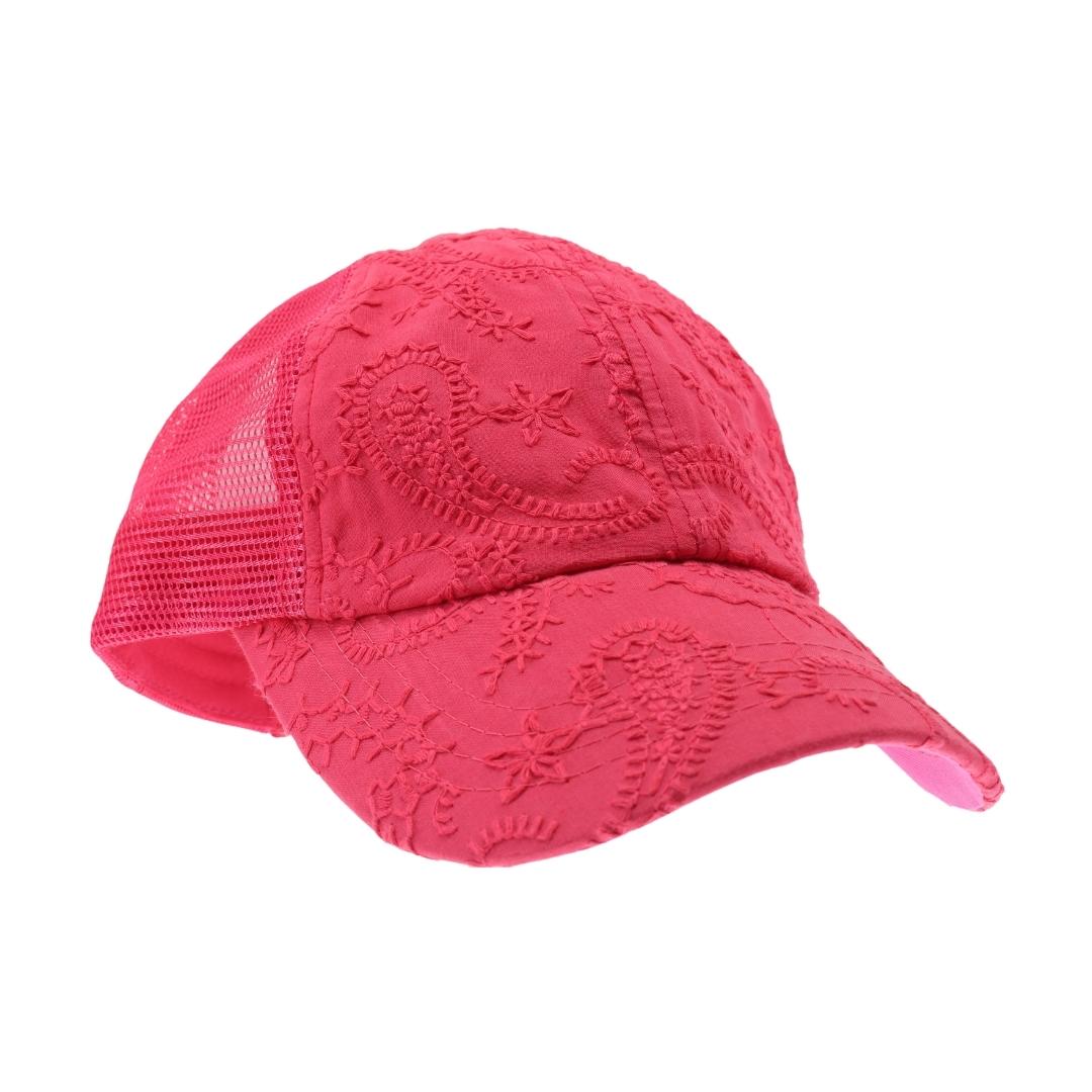 Embroidery Stitch Criss Cross High Pony C.C Ball Cap BT1013