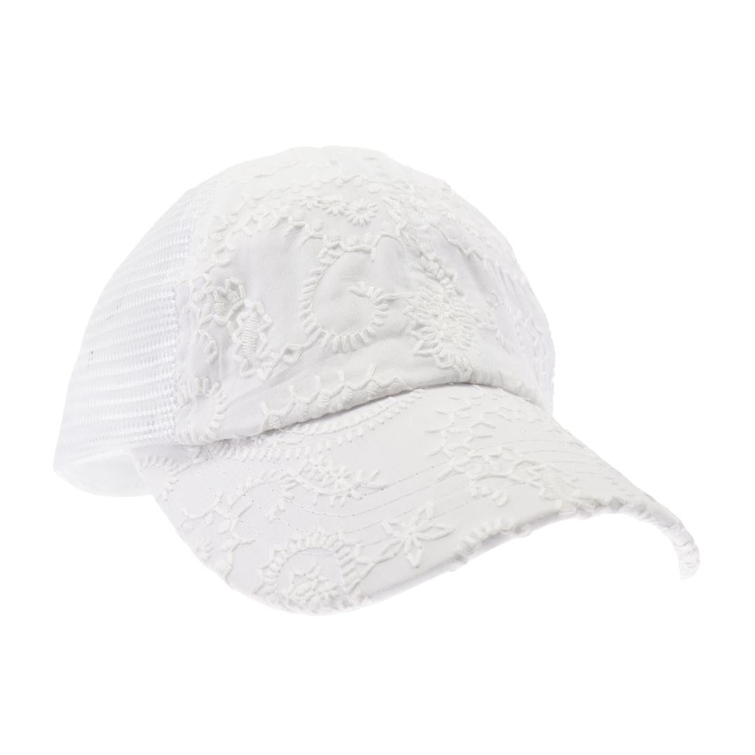 Embroidery Stitch Criss Cross High Pony C.C Ball Cap BT1013