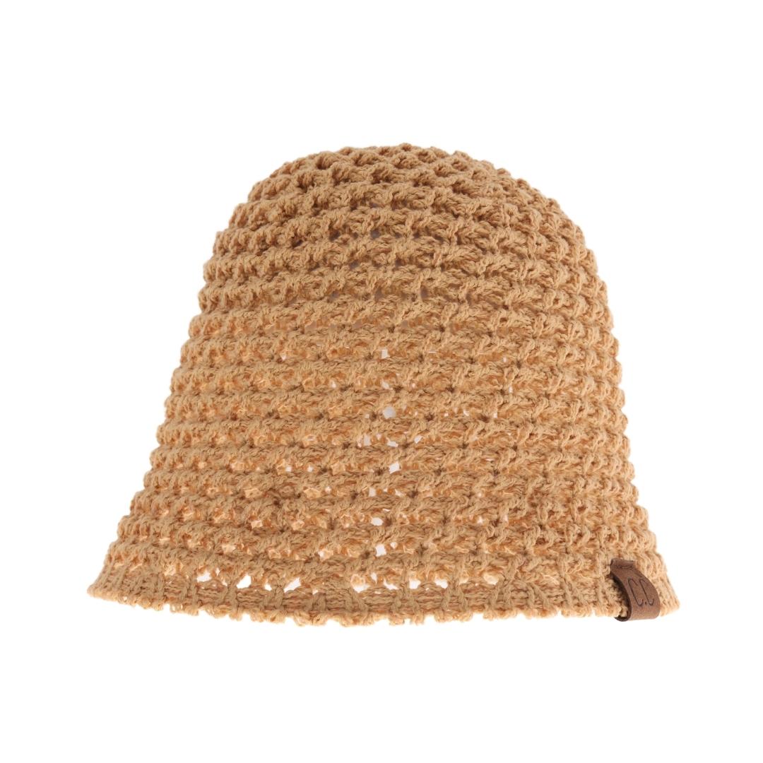 Chunky Open Weave Crochet C.C  Cloche Bucket Hat BK3934