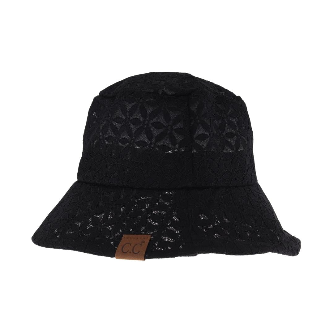 Lace Eyelet Pattern C.C Bucket Hat BK3968