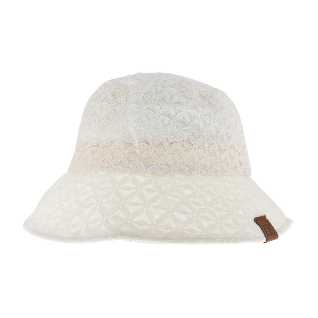 Lace Eyelet Pattern C.C Bucket Hat BK3968