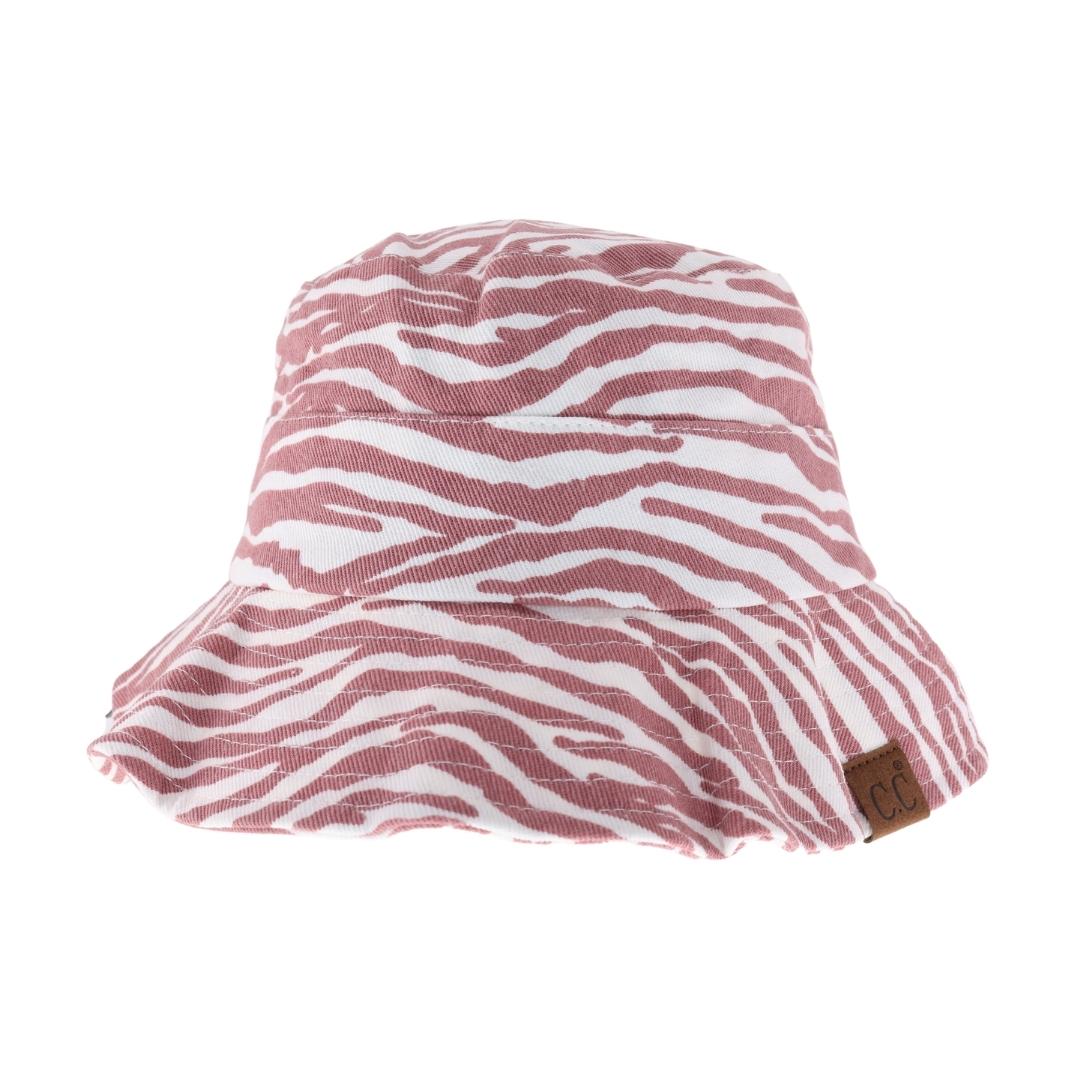 Zebra Print C.C Bucket Hat BK3923