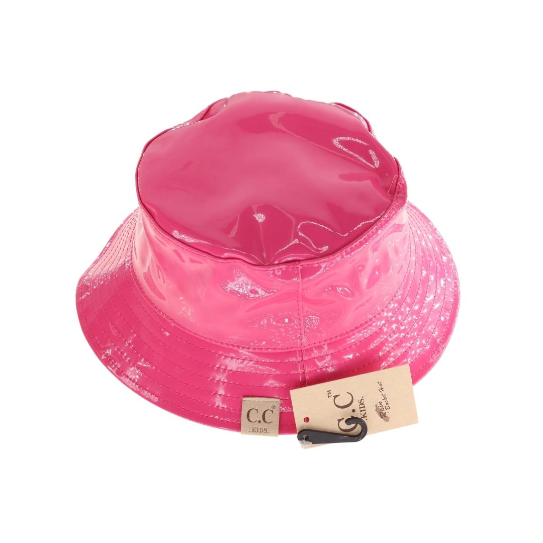 Kids Shiny Rain Bucket C. C Hat KIDS2182