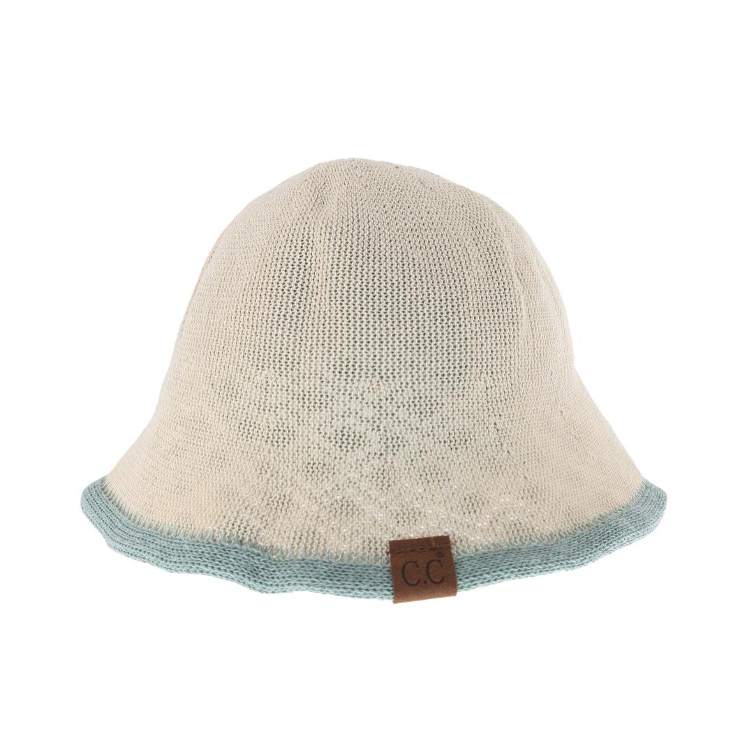 Diamond Lace Knitted Reversible C.C Cloche Bucket Hat BK3941