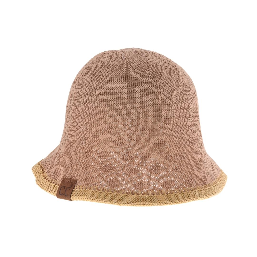 Diamond Lace Knitted Reversible C.C Cloche Bucket Hat BK3941