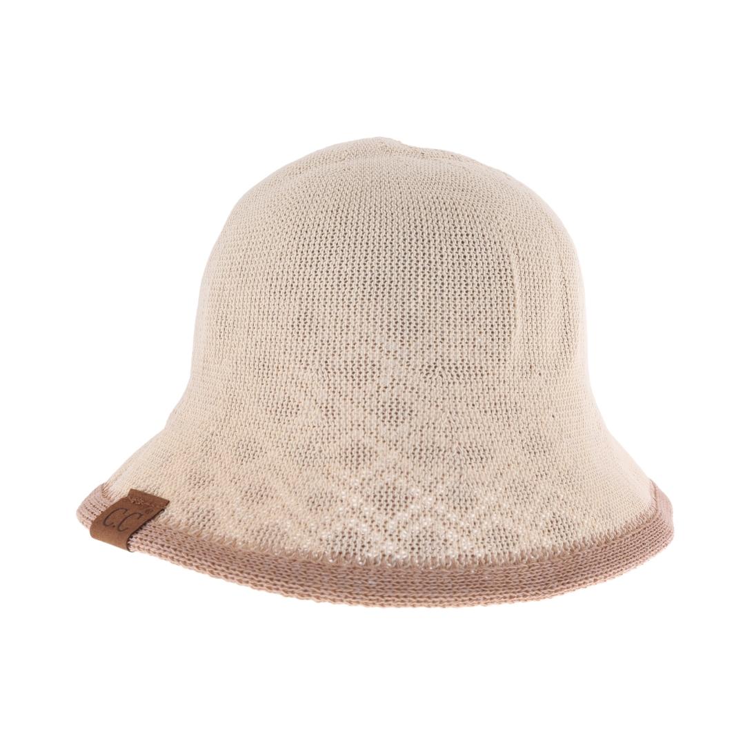 Diamond Lace Knitted Reversible C.C Cloche Bucket Hat BK3941