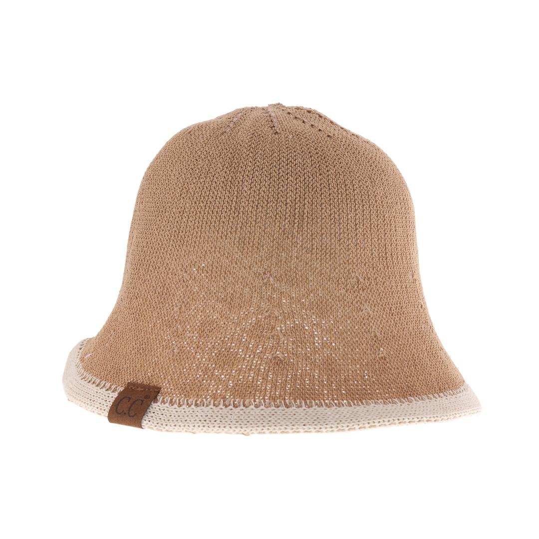 Diamond Lace Knitted Reversible C.C Cloche Bucket Hat BK3941