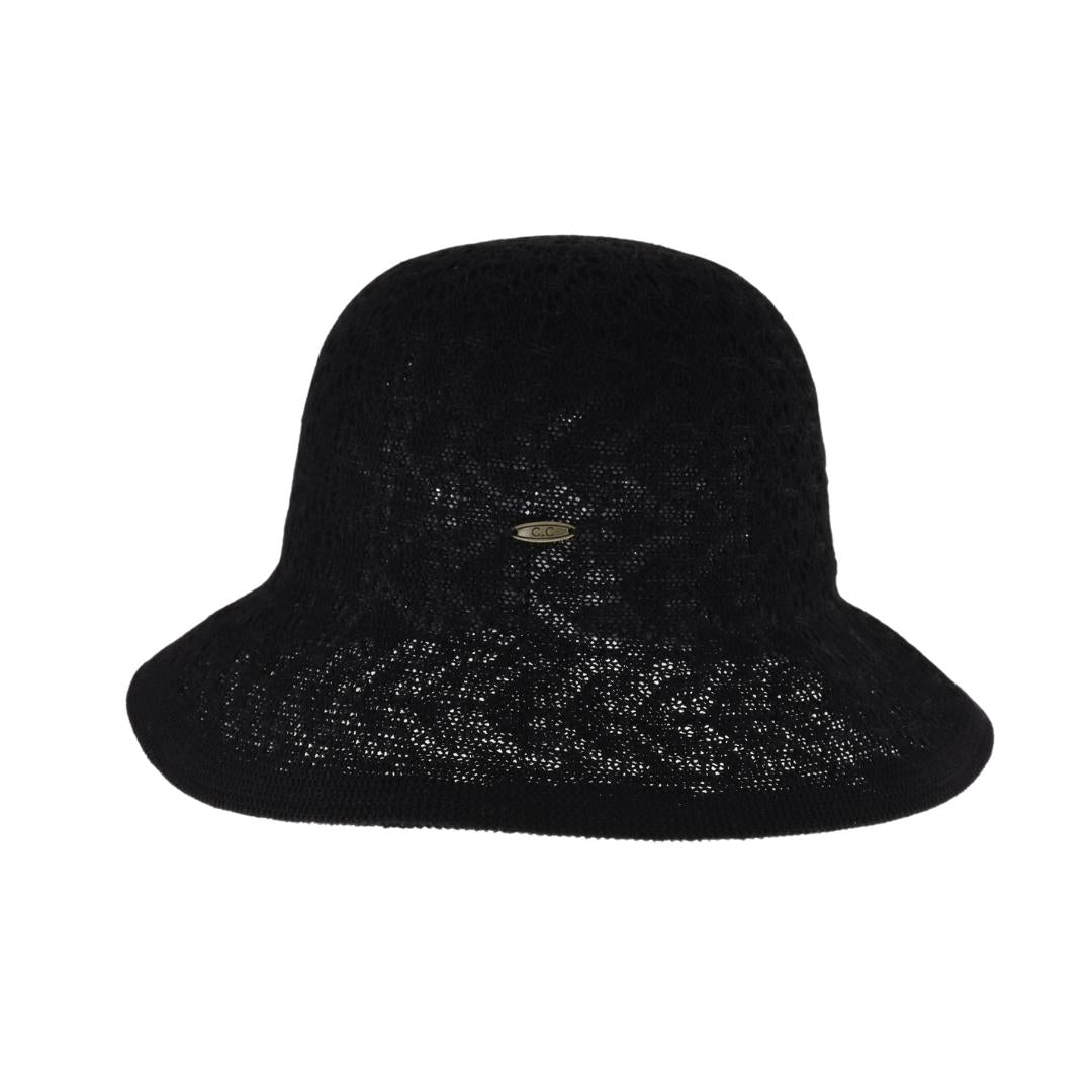 Reversible Fancy Eyelet Patterned C.C Cloche Hat KB001