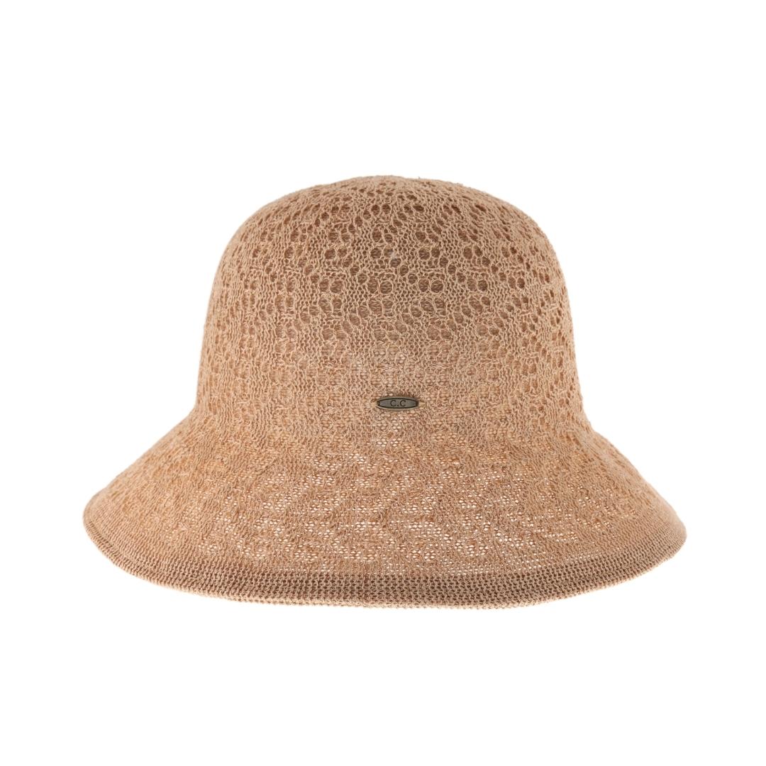 Reversible Fancy Eyelet Patterned C.C Cloche Hat KB001