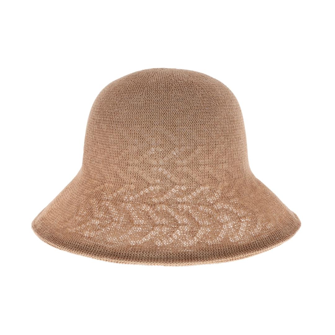 Reversible Fancy Eyelet Patterned C.C Cloche Hat KB001