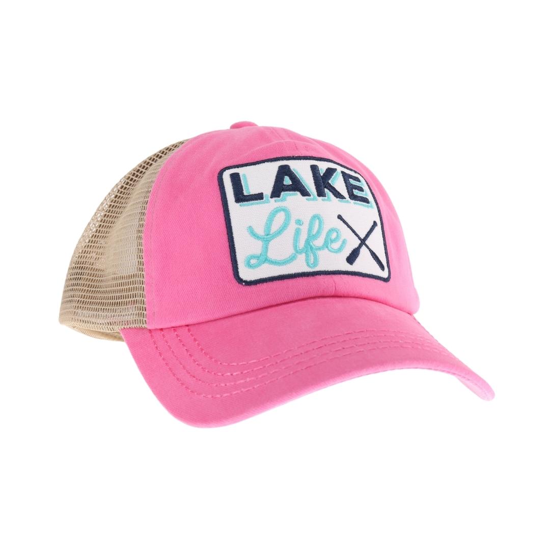 Embroidered Lake Life Patch C.C High Pony Criss Cross Ball Cap MBT7008