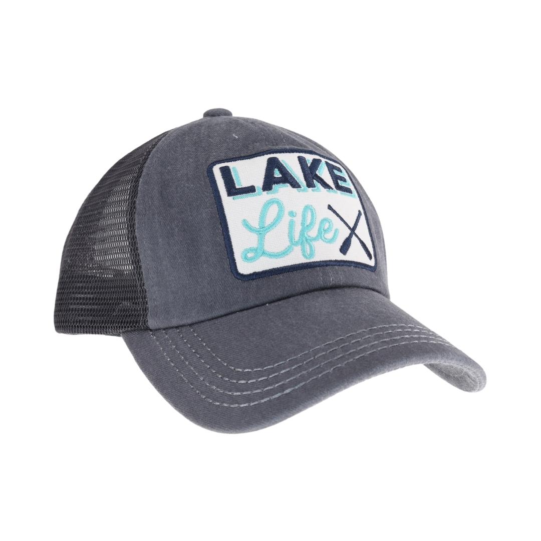 Embroidered Lake Life Patch C.C High Pony Criss Cross Ball Cap MBT7008