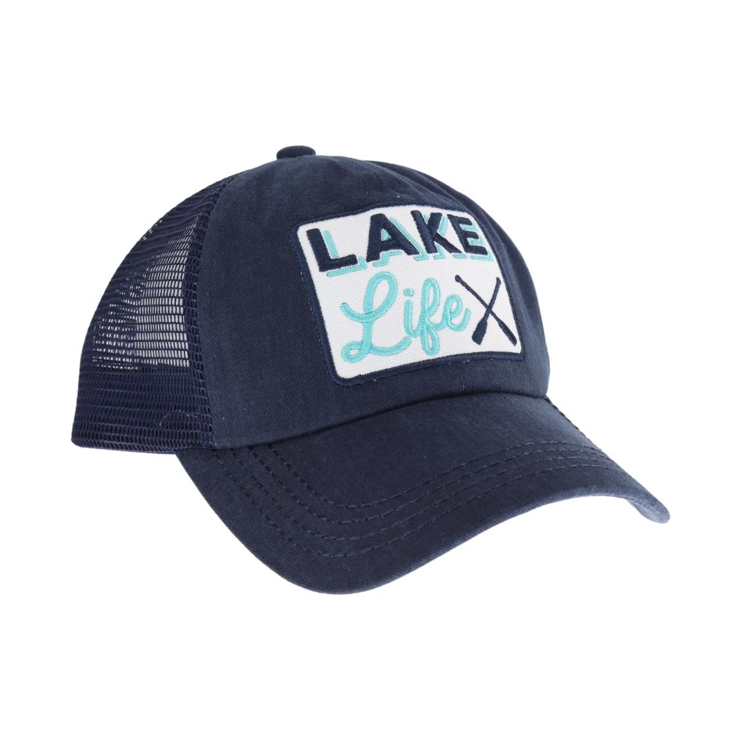 Embroidered Lake Life Patch C.C High Pony Criss Cross Ball Cap MBT7008