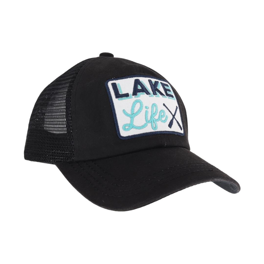 Embroidered Lake Life Patch C.C High Pony Criss Cross Ball Cap MBT7008