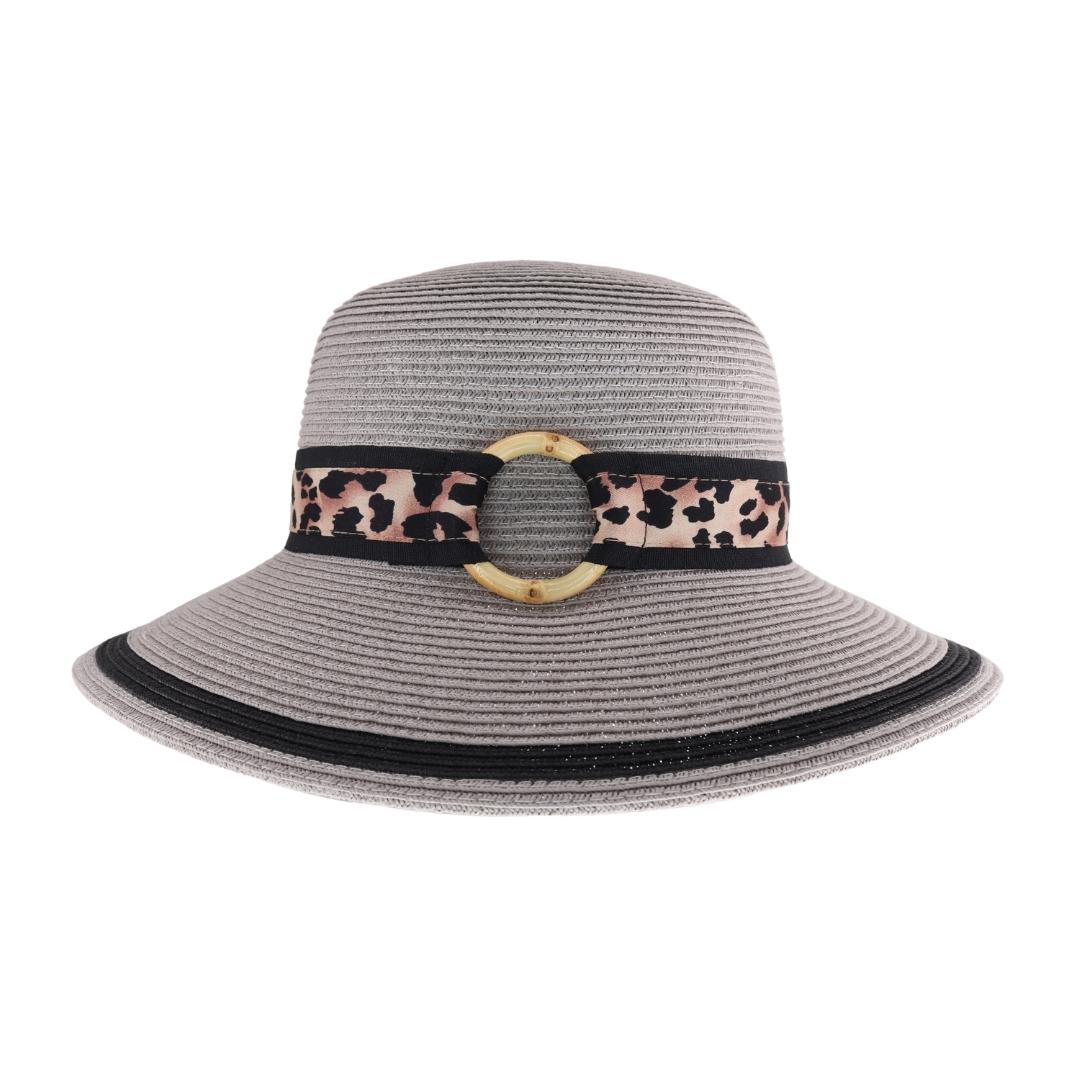 Leopard O-Ring Print C.C Sun Hat ST1009