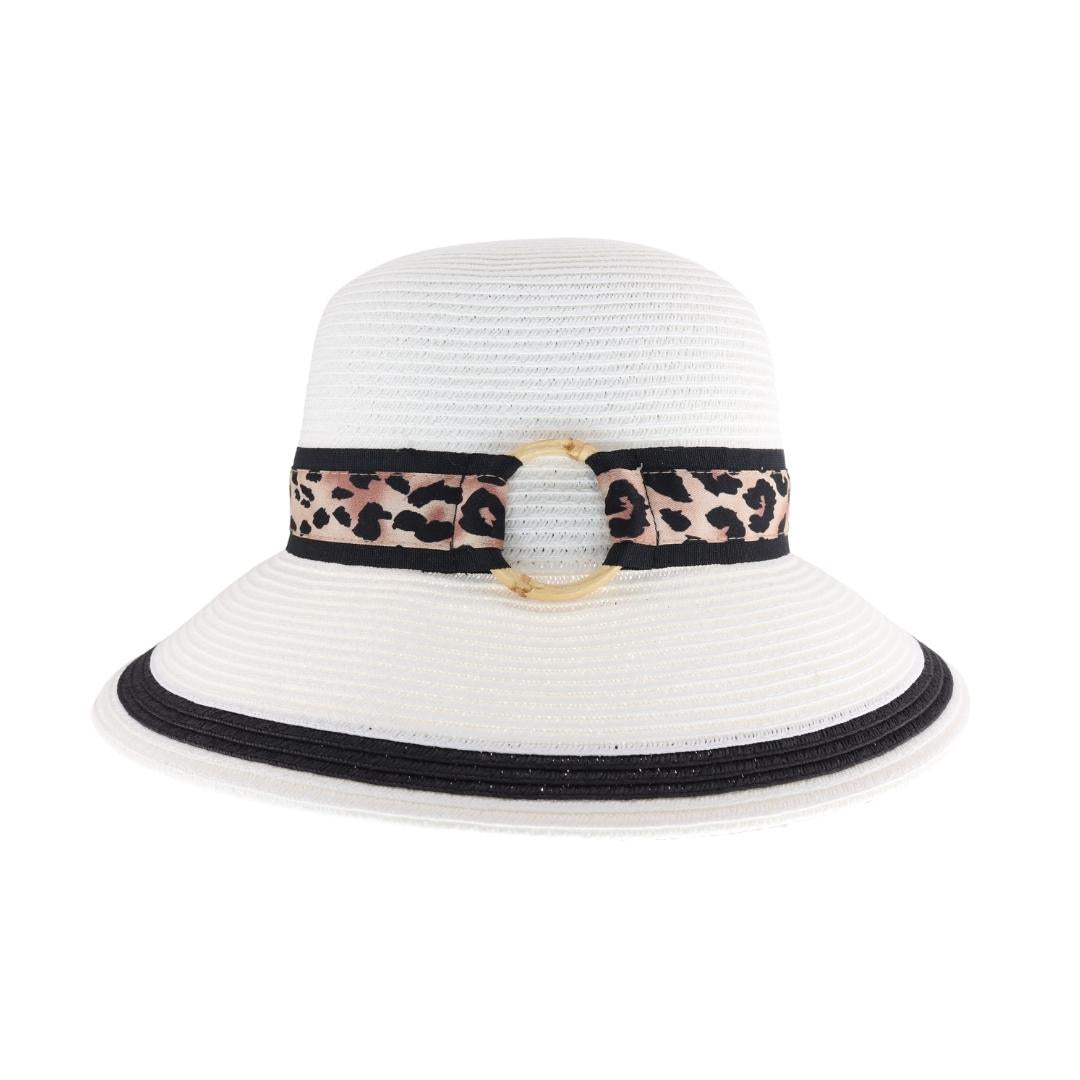 Leopard O-Ring Print C.C Sun Hat ST1009