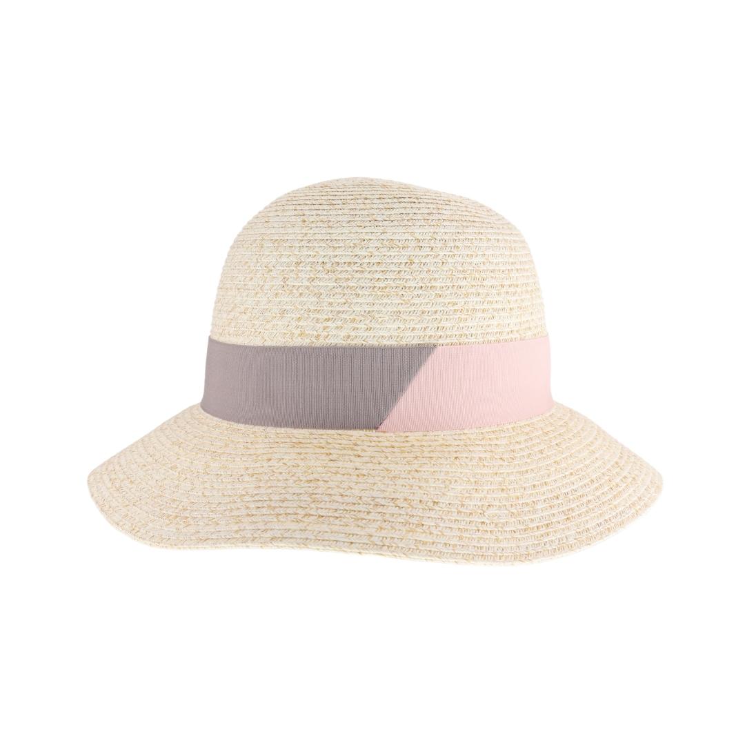 Color Block Ribbon Band Trim C.C Cloche Sun Hat ST1011