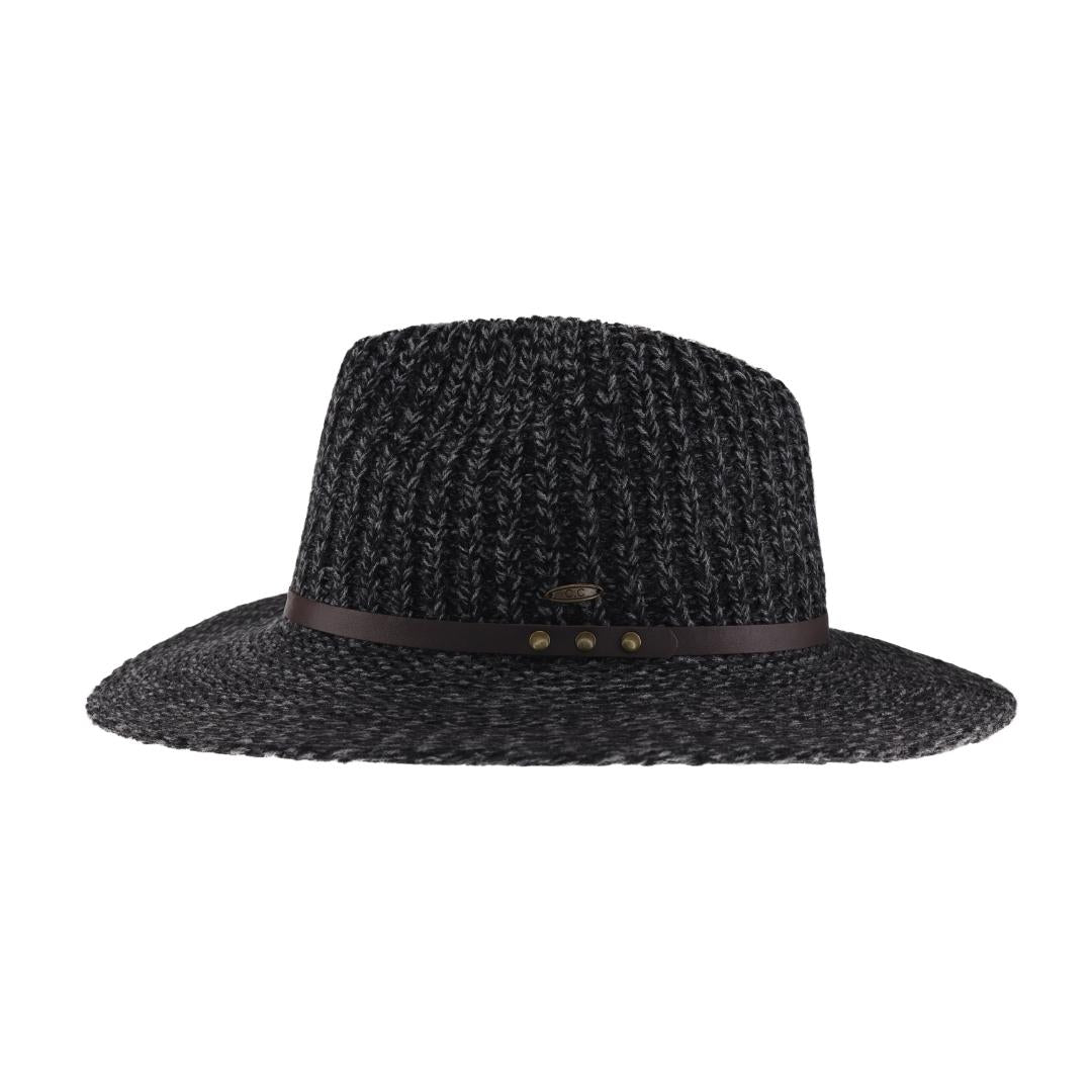 Knit C.C Fedora Hat with Leather Band KP016