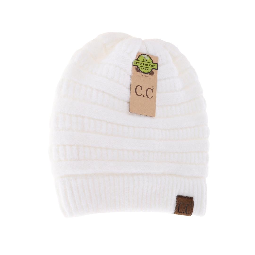 Fuzzy Lined Mixed Soft Yarn Beanie HAT4020