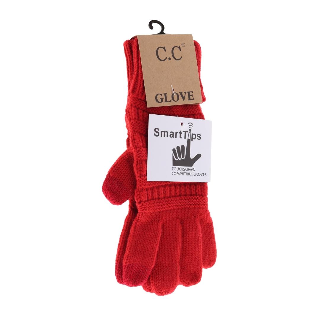 Solid Cable Knit CC Gloves G20