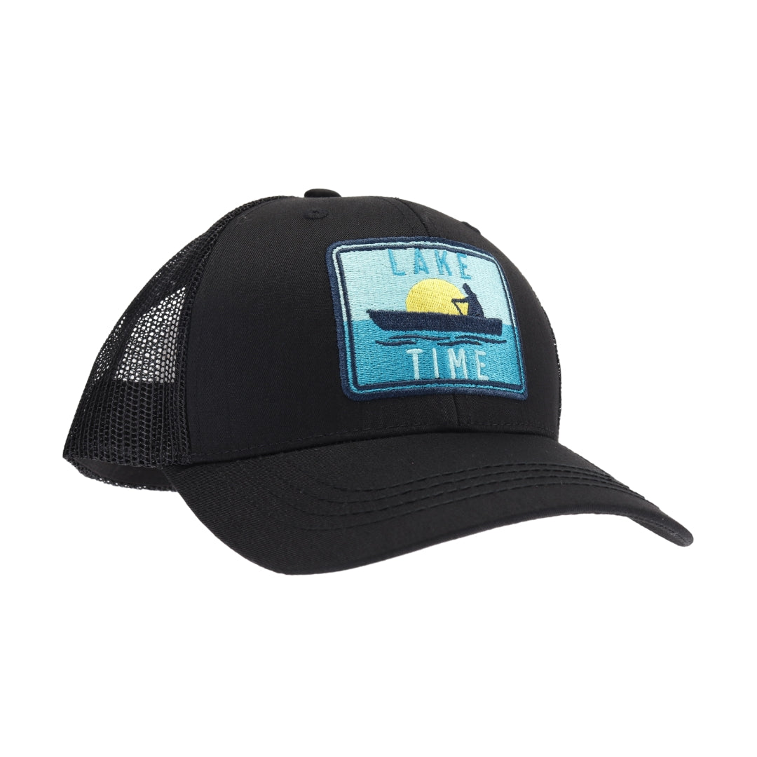 Unisex Embroidered Lake Time Patch C.C Trucker Ball Cap MBA7012