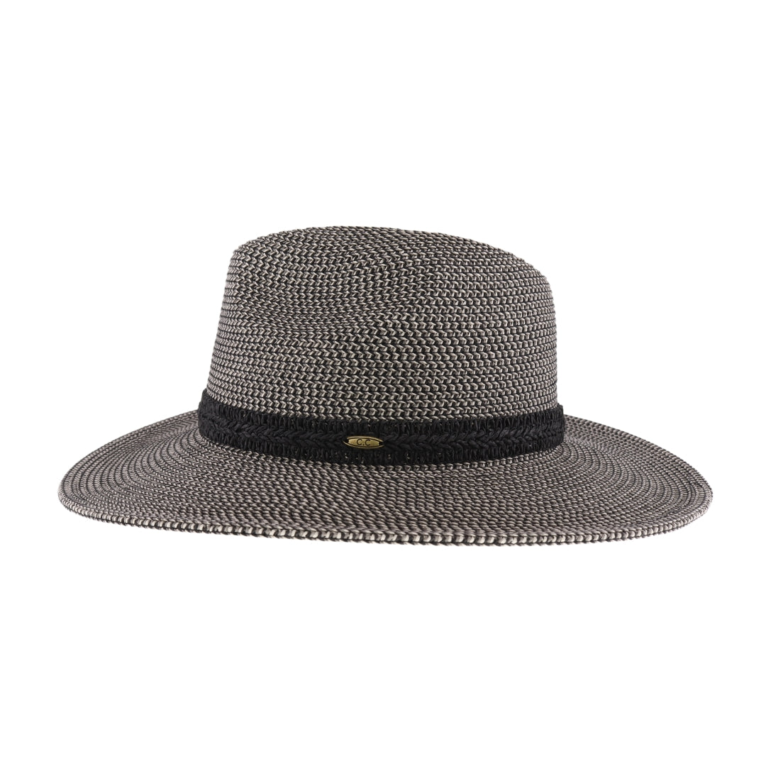 Two-Tone Heathered C.C Panama Hat STH05