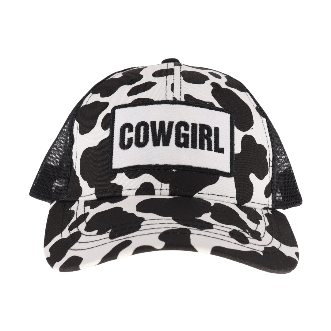 Cowgirl Patch Cow Pattern C.C Ball Cap BAB8032