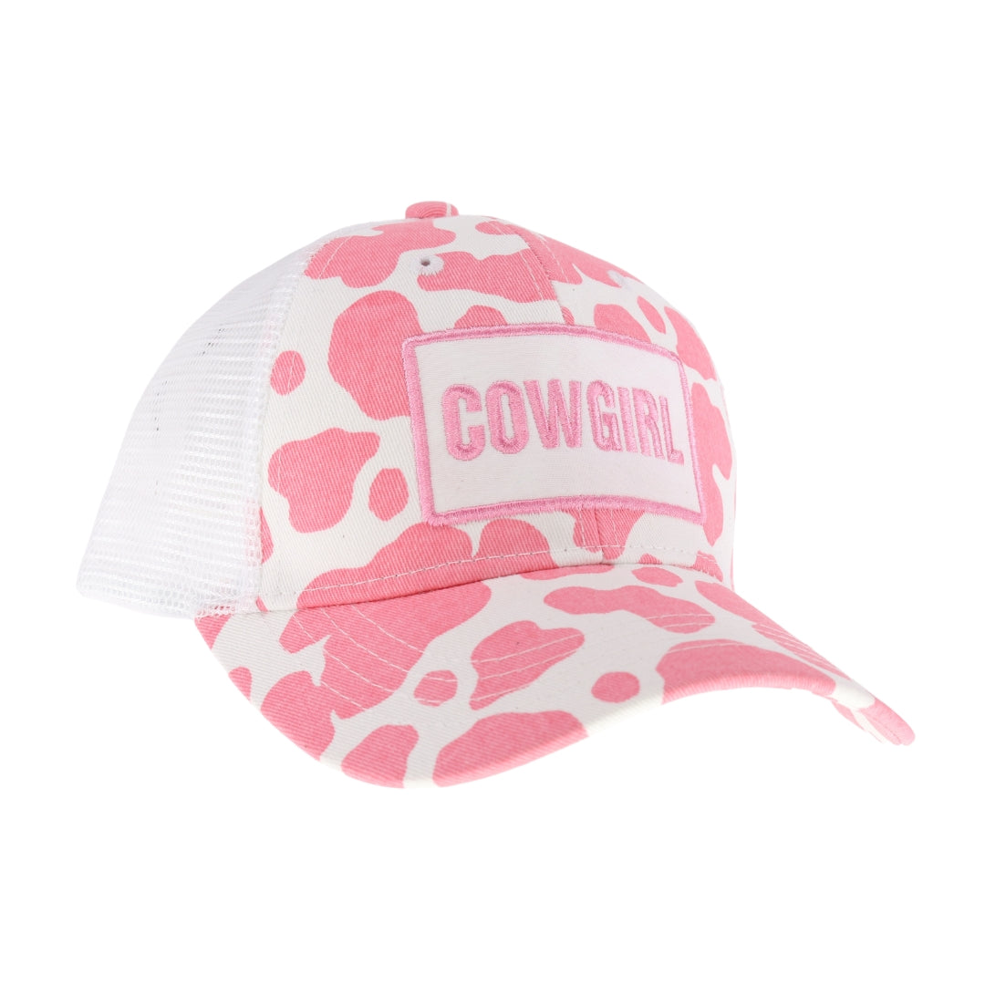 Cowgirl Patch Cow Pattern C.C Ball Cap BAB8032