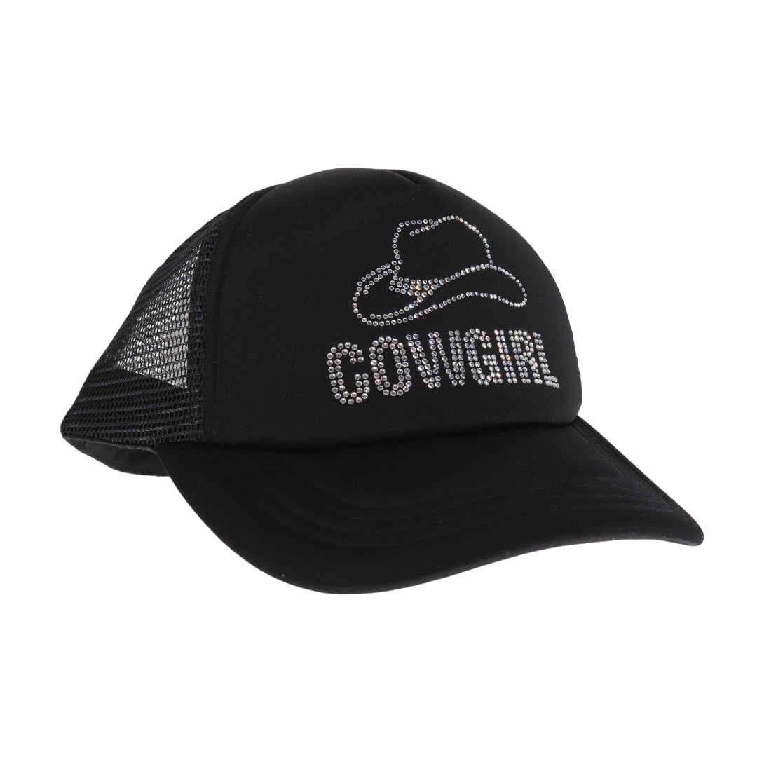 Cowgirl Rhinestone C.C Trucker Ball Cap TCB05