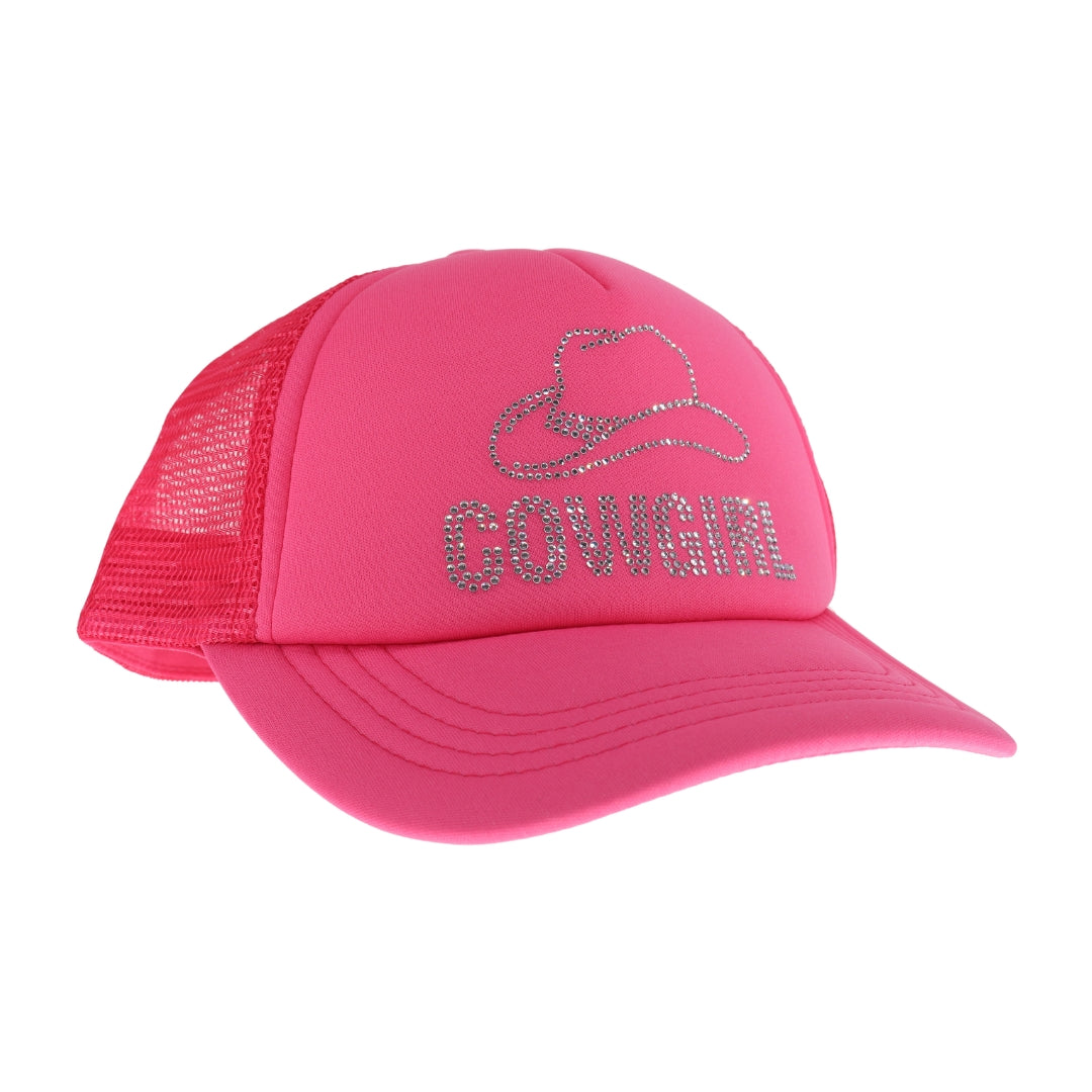 Cowgirl Rhinestone C.C Trucker Ball Cap TCB05