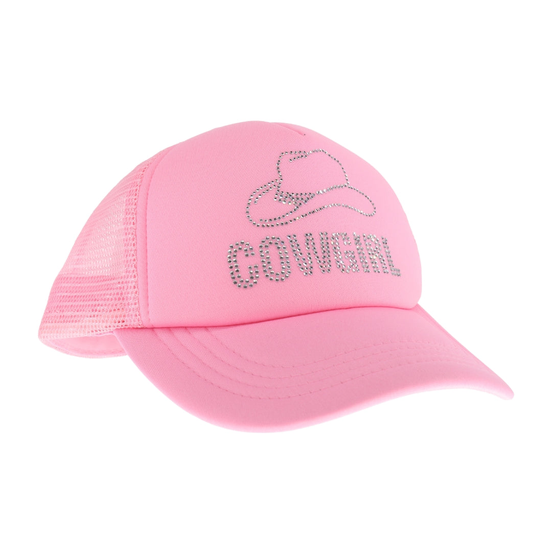 Cowgirl Rhinestone C.C Trucker Ball Cap TCB05