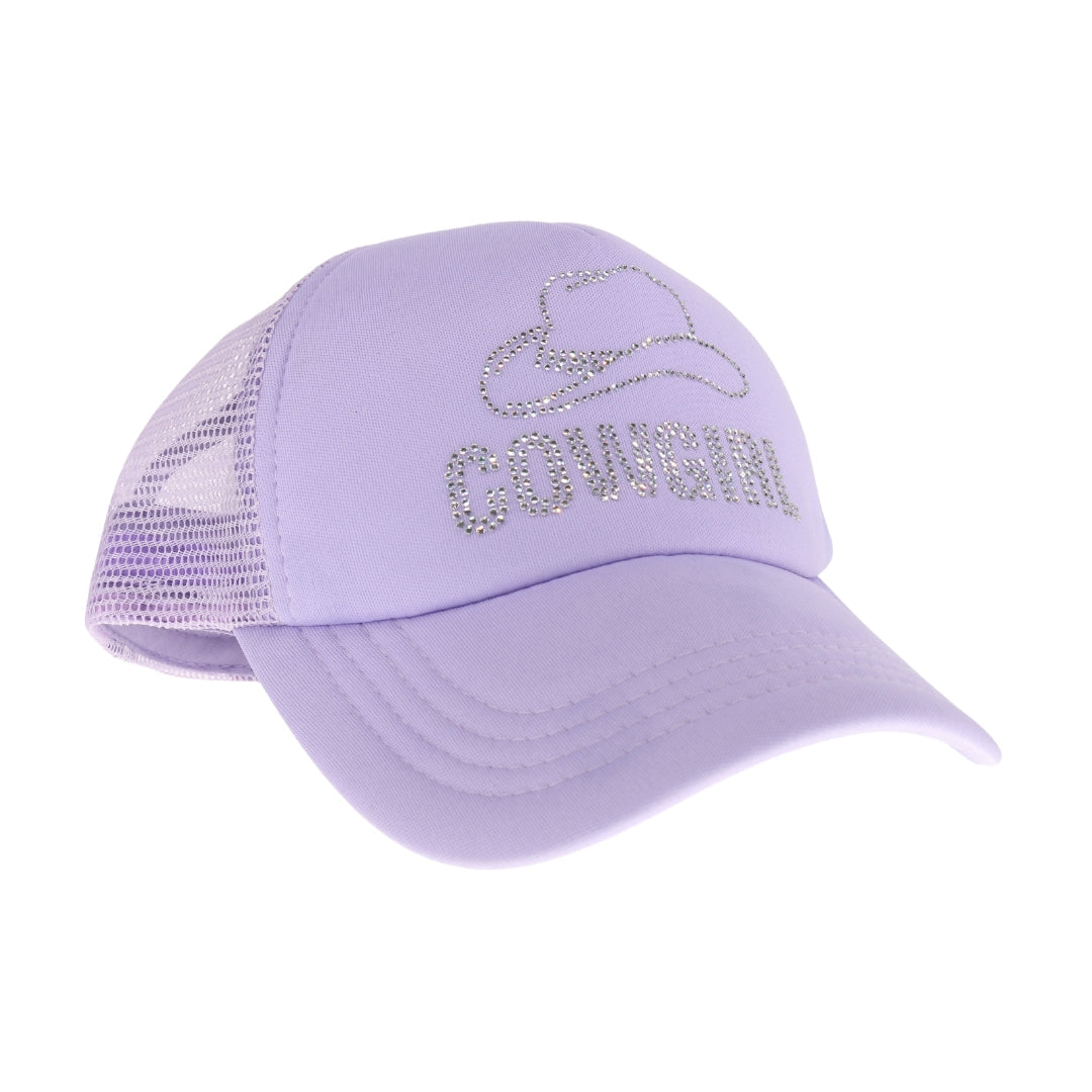 Cowgirl Rhinestone C.C Trucker Ball Cap TCB05