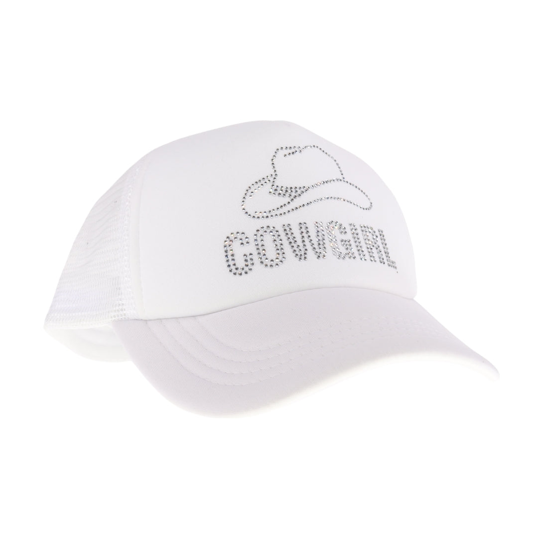 Cowgirl Rhinestone C.C Trucker Ball Cap TCB05