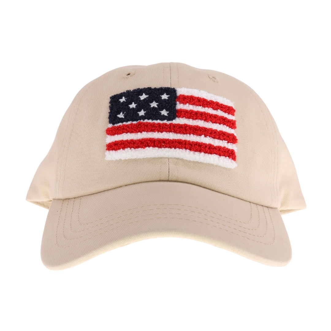 Unisex Chenille USA Flag Patch C.C Ball Cap BAB8002