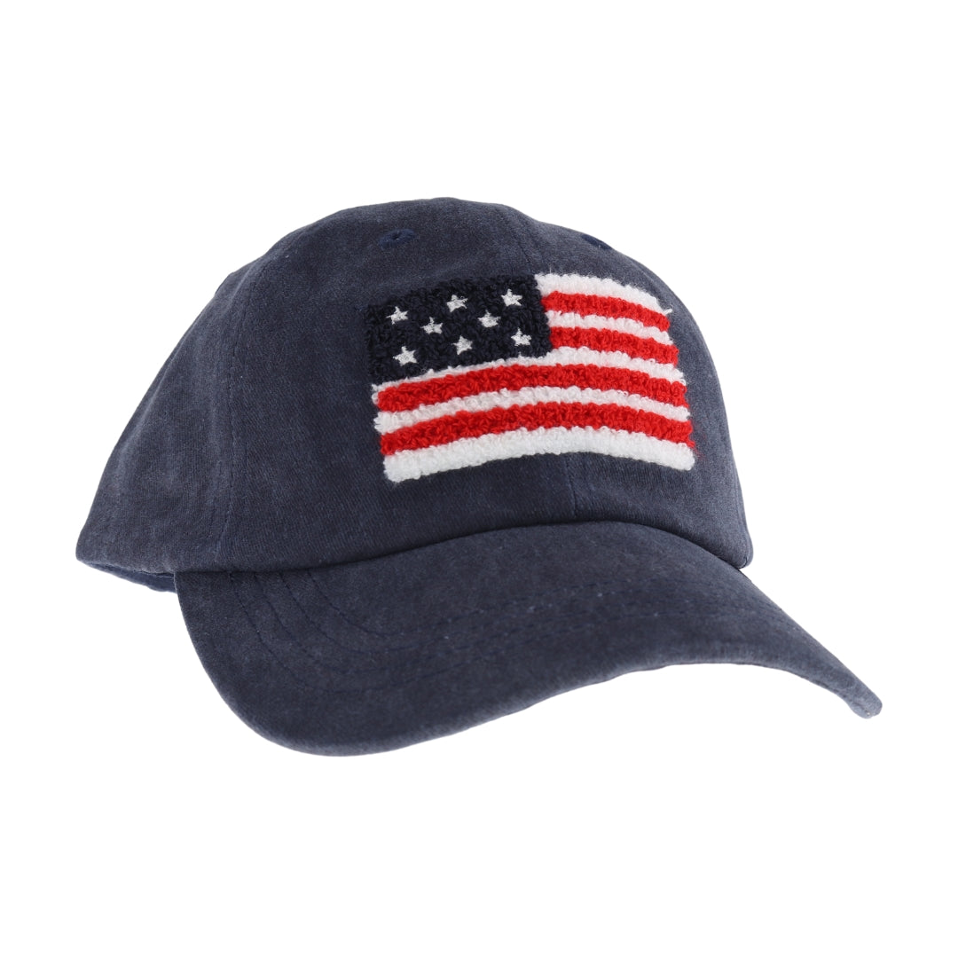 Unisex Chenille USA Flag Patch C.C Ball Cap BAB8002