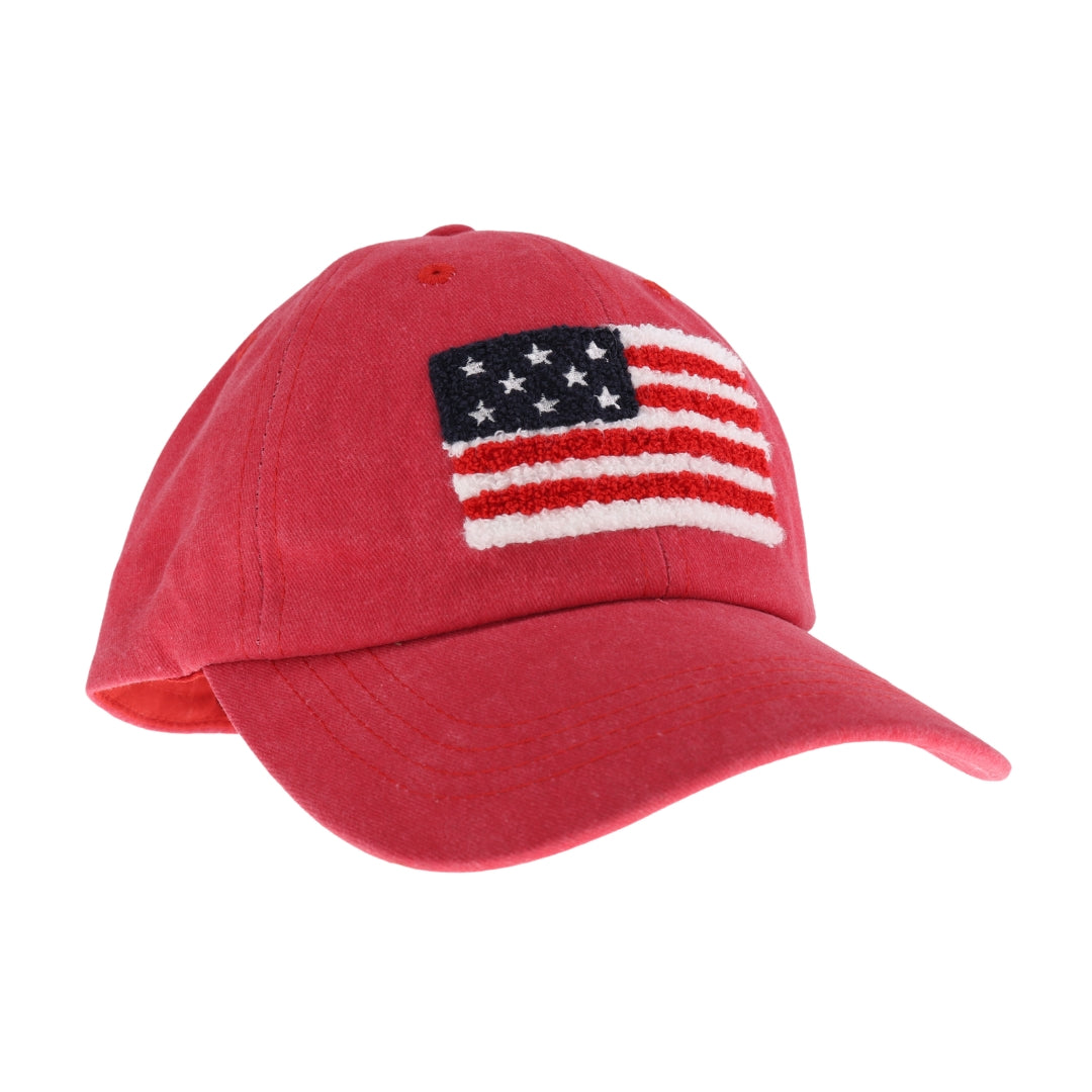 Unisex Chenille USA Flag Patch C.C Ball Cap BAB8002