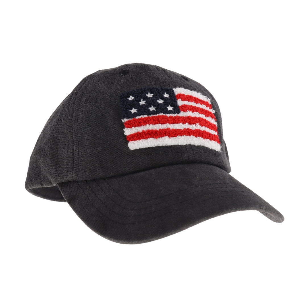 Unisex Chenille USA Flag Patch C.C Ball Cap BAB8002