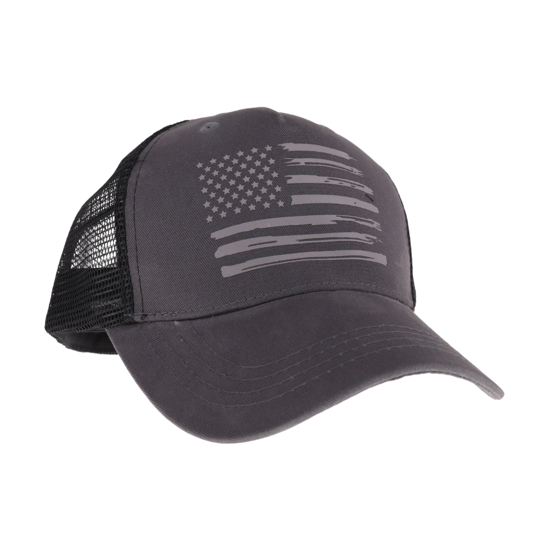 Unisex Laser Etched USA Flag C.C Trucker Ball Cap TCB06