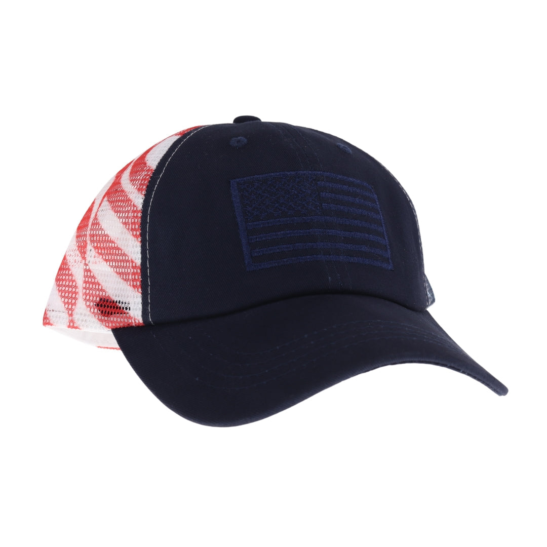 Unisex Embroidered USA Flag Mesh Back C.C Ball Cap BAB8035