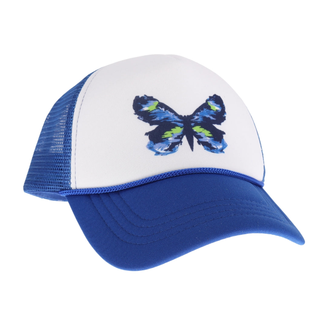 KIDS Blue Abstract Butterfly C.C Ball Cap KIDSGBA03