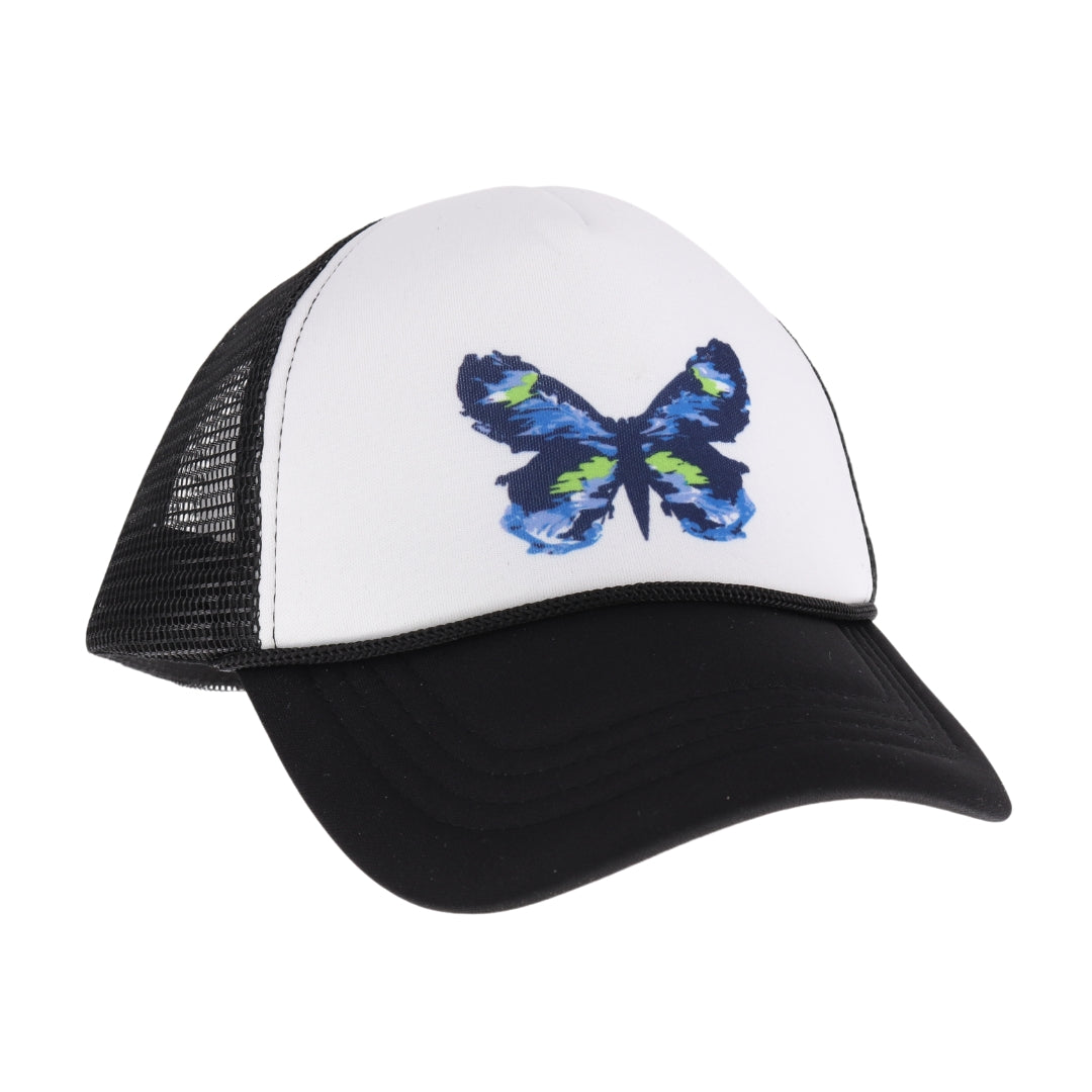 KIDS Blue Abstract Butterfly C.C Ball Cap KIDSGBA03