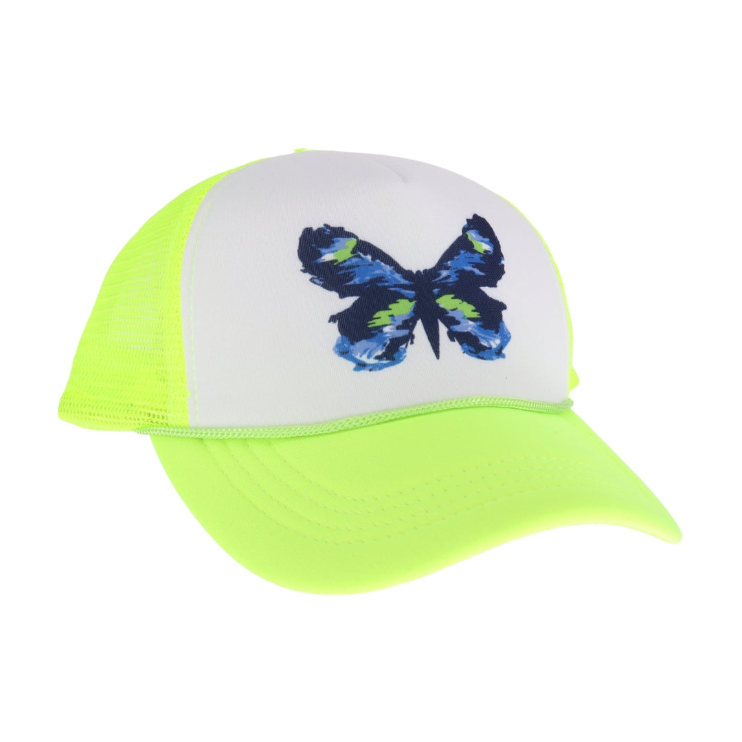 Blue Abstract Butterfly C.C Trucker Ball Cap GBA03