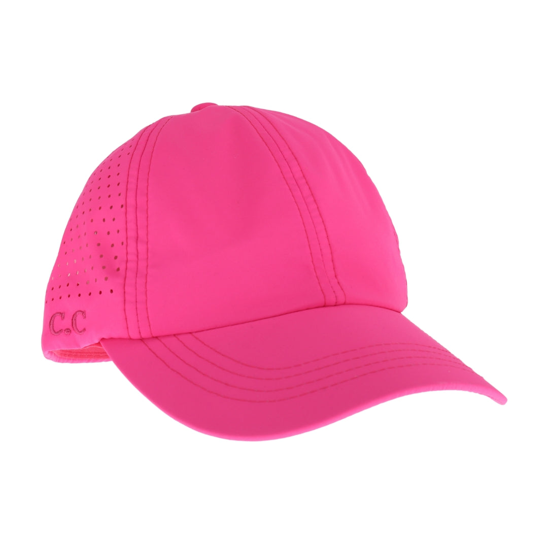 Laser Cut Criss Cross High Pony C.C Ball Cap BTB8036