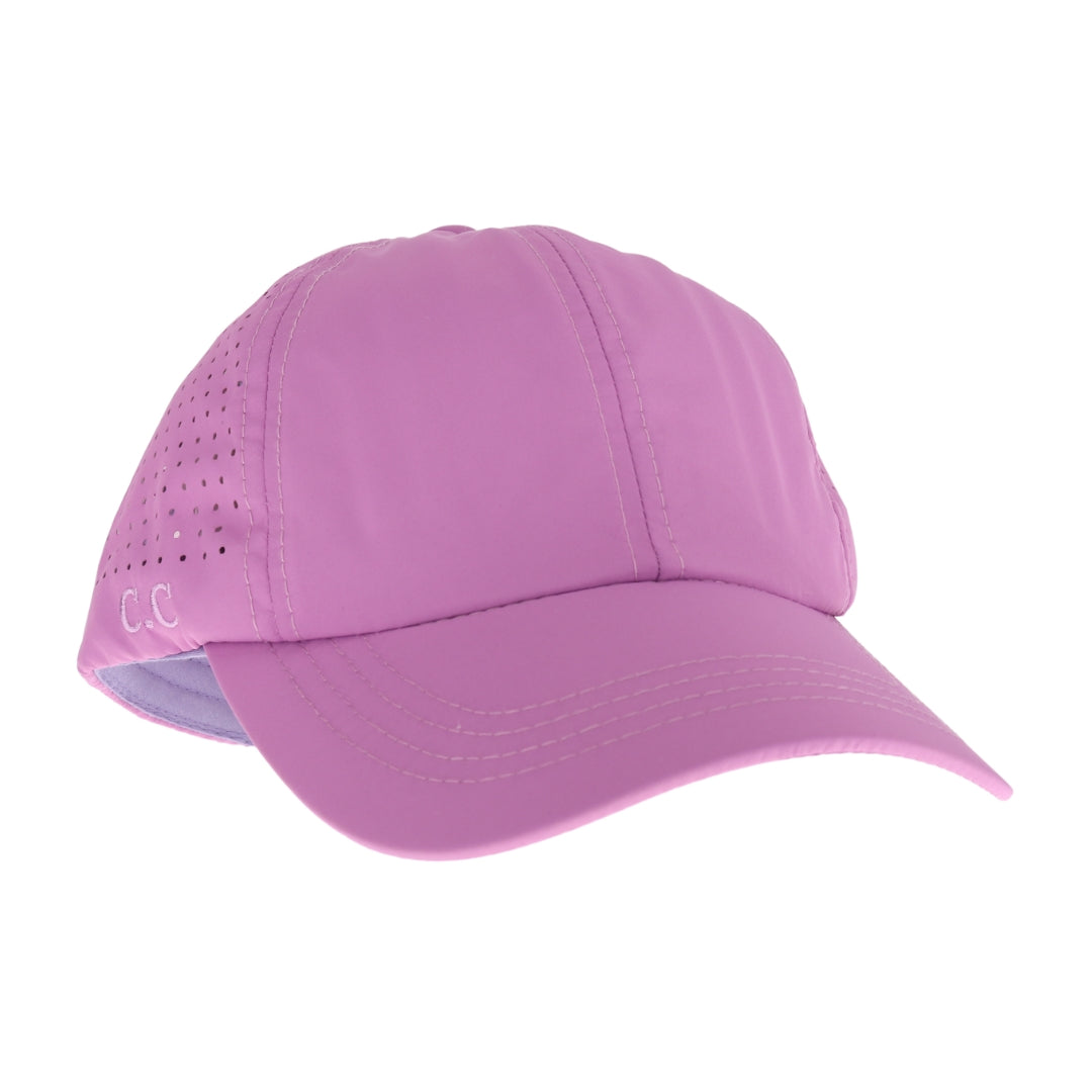 Laser Cut Criss Cross High Pony C.C Ball Cap BTB8036