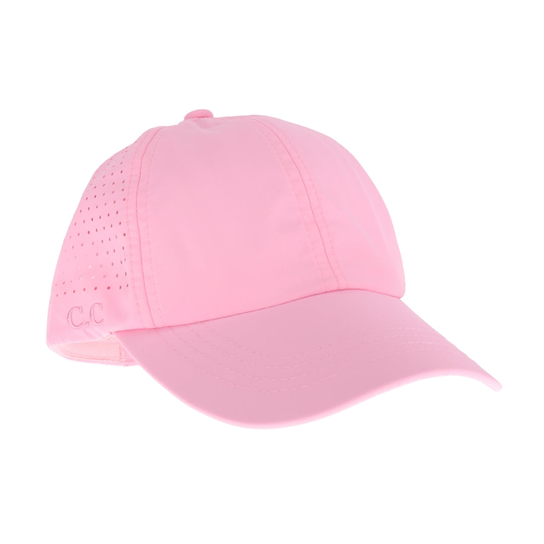 Laser Cut Criss Cross High Pony C.C Ball Cap BTB8036